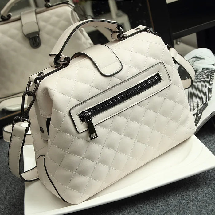 Women’s Shoulder & Crossbody Bag – Trendy Rhomboid Doctor Handbag