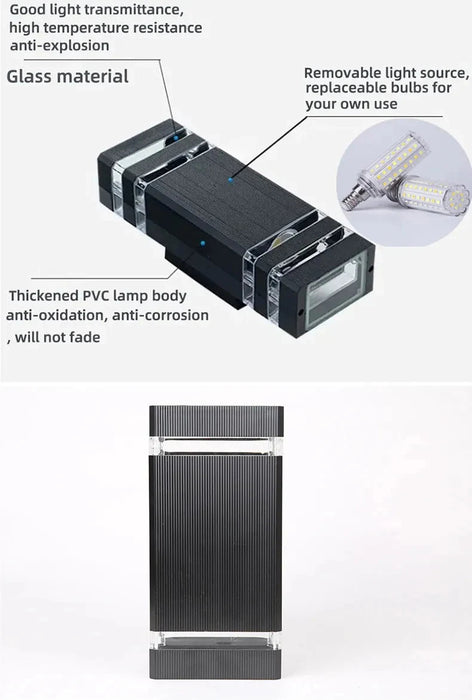 Outdoor LED Wall Light E27 Up Down – Waterproof IP65 Exterior Wall Sconce Lamp SF