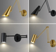Modern Wall-Mounted LED Lamp – Adjustable Swing Arm with Warm/Cold Light for Bedrooms & Living Rooms - Samanta Factory