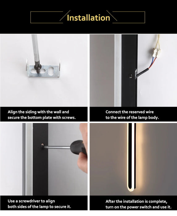 Outdoor LED Wall Light with Motion Sensor – IP65 Waterproof Aluminum Lamp for Porch, Garden, Garage, Villa - Samanta Factory