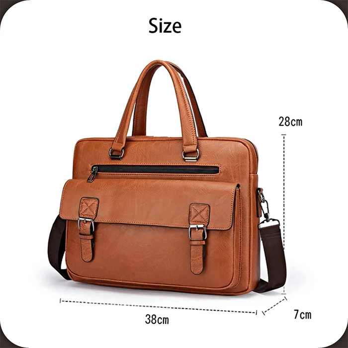 Business Laptop Briefcase – Lightweight 14-Inch Office Messenger Bag