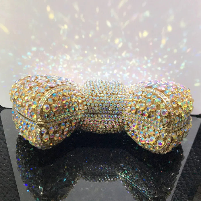 Metallic Minaudiere – Hard Party Clutch for Women SF