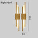 Contemporary Black & Gold LED Wall Lamp – Up & Down Light for Modern Interiors - Samanta Factory