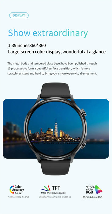 Bluetooth Calling Smartwatch – Fitness & Health Tracking SF