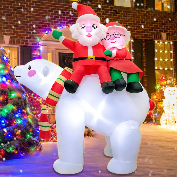 Inflatable Santa Claus Decoration – Outdoor Christmas Yard Display