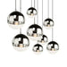 Glass Pendant Light – Mirror Finish with E27 LED Compatibility - Samanta Factory