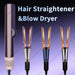 2-in-1 Hair Straightener and Dryer – Fast Heat Styling Tool with Negative Ions