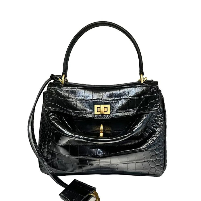 Urban Crossbody Bag - Lock Buckle Minimalist Design