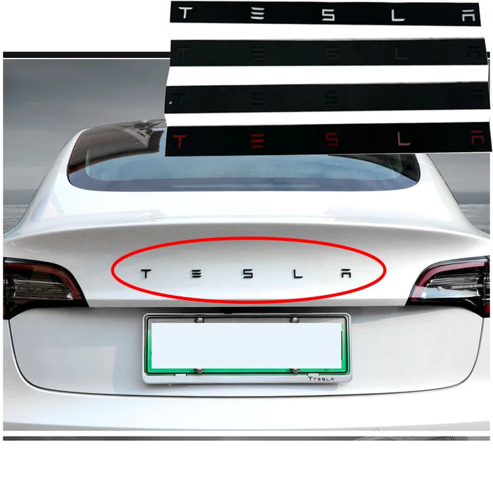  Tesla Model 3/Y 20mm metal emblem letters – premium car exterior badges