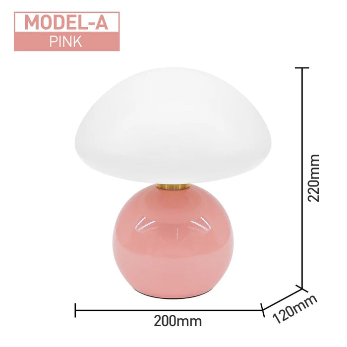 Modern LED Table Lamp – Dimmable Frosted Glass Shade - Samanta Factory