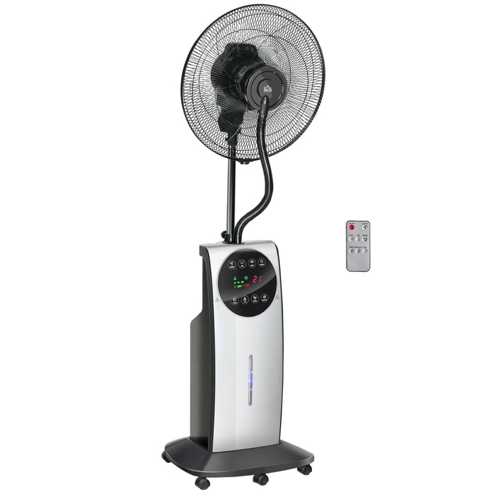 Misting Fan with Mosquito Repellent – 3.1L Tank Standing Floor Fan with Remote Control