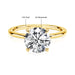 14K Gold Moissanite Ring – Certified Round-Cut Brilliance SF