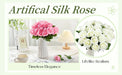 Artificial Velvet Roses – 50PCS Long-Stem Flower Bouquet SF