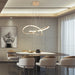 Modern E27 Alloy Pendant Light – Black & Gold LED Ceiling Fixture - Samanta Factory