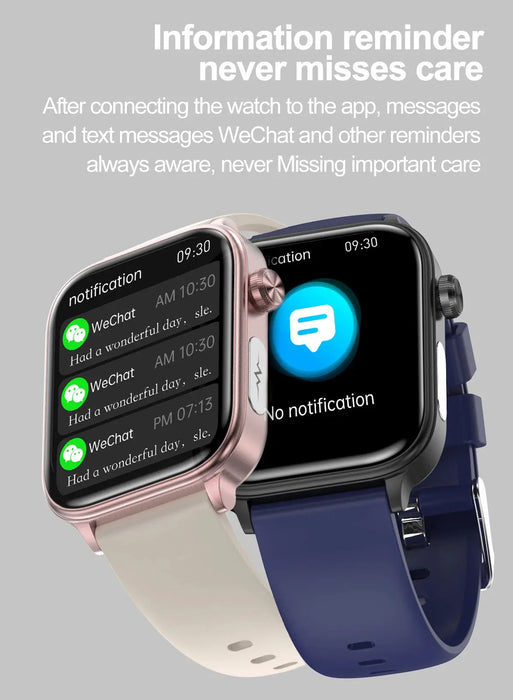 ECG Health Smartwatch – AMOLED Display & AI Voice Calling SF