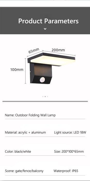 Modern LED Wall Lamp – Waterproof IP65 Aluminum Light for Indoor & Outdoor Home Lighting - Samanta Factory