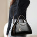 High-Quality PU Leather Handbag for Women – Animal Print Casual Tote, Versatile Fashion Bag - Samanta Factory