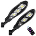  Solar LED outdoor wall light with motion sensor and 3 lighting modes for garden and porch

