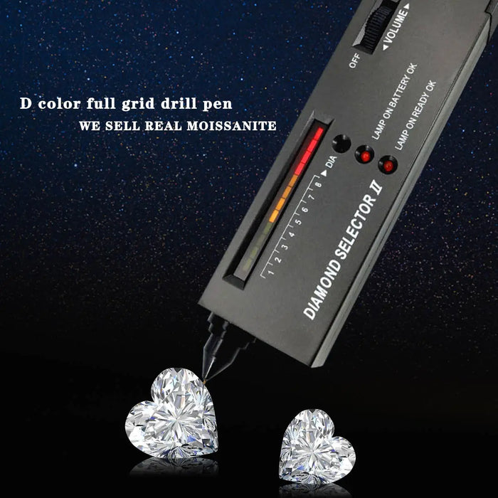 14K Gold Heart-Shaped Moissanite Stud Earrings – 1CT–3CT VVS1 AU585 Certified