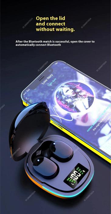 Bluetooth Earbuds – Waterproof Noise-Cancelling Wireless Headphones with Touch Control & Fast Charging