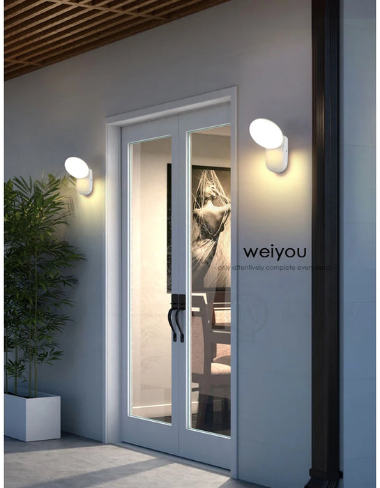 Outdoor LED Wall Lamp with PIR Motion Sensor – Waterproof IP65 12W Aluminum Light for Porch & Garden - Samanta Factory