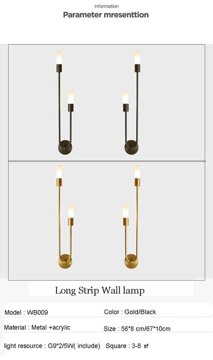 LED Wall Light – Modern Indoor Wall Sconce with 3-Colour Temperature for Bedroom & Hallway SF
