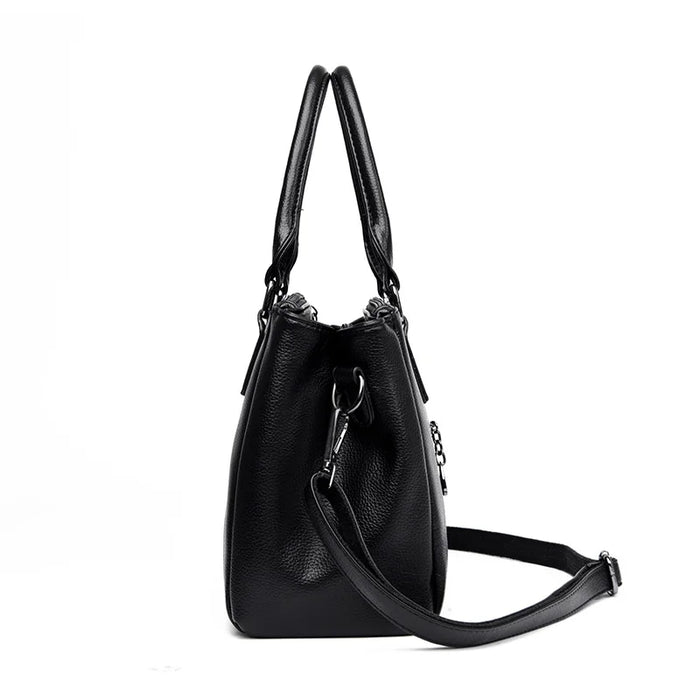 Women’s Vintage Tote Shoulder Bag – Large Capacity Crossbody - Samanta Factory