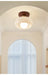 Modern LED Ceiling Light – Wooden & Glass Fixture for Home Lighting - Samanta Factory