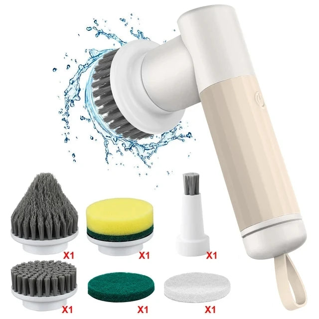 Electric Cleaning Brush – Rechargeable Scrubber with 180-Minute Runtime