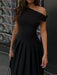 Maxi Dress – Pleated Patchwork Elegance - Samanta Factory