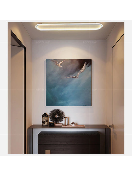 Modern LED Ceiling Light – Long Surface-Mounted Fixture with Dimmable Brightness - Samanta Factory
