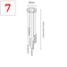 Modern Pendant Light – Luminous Acrylic with Brushed Aluminum Finish - Samanta Factory