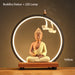 Ceramic Sakyamuni Buddha Incense Burner with LED Light - Samanta Factory