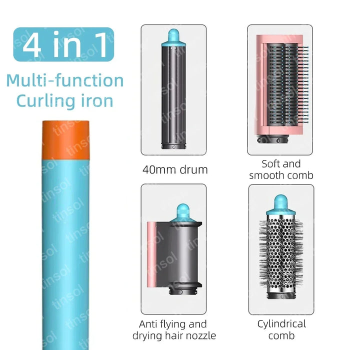 Professional Hair Dryer & Styler – Coanda Airflow with Curling, Straightening & Anti-Frizz Nozzles