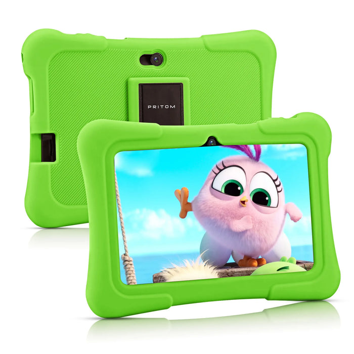 Kids Android Tablet – 7-Inch PRITOM K7 with WiFi, 32GB Storage, Parental Controls & Protective Case - Samanta Factory