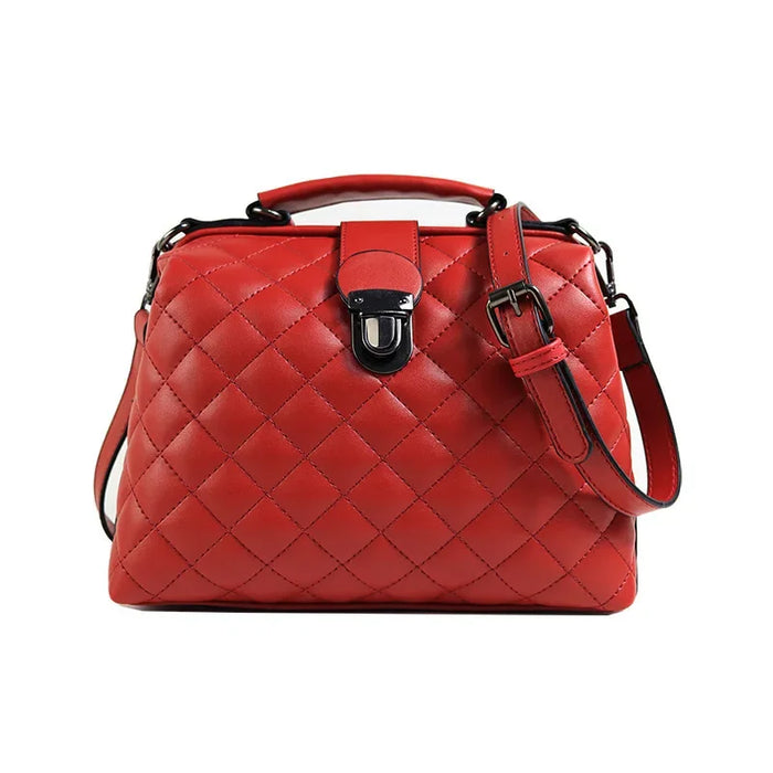Women’s Shoulder & Crossbody Bag – Trendy Rhomboid Doctor Handbag