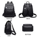 High-Quality Leather Backpack for Women – Large Capacity Travel & School Bag, Fashionable Mochila Shoulder Bag - Samanta Factory
