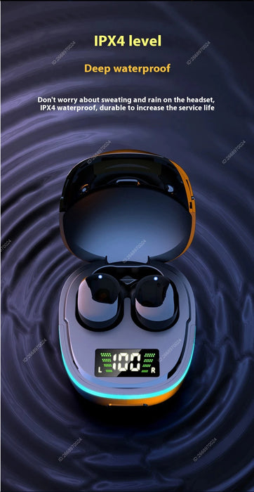Bluetooth Earbuds – Waterproof Noise-Cancelling Wireless Headphones with Touch Control & Fast Charging