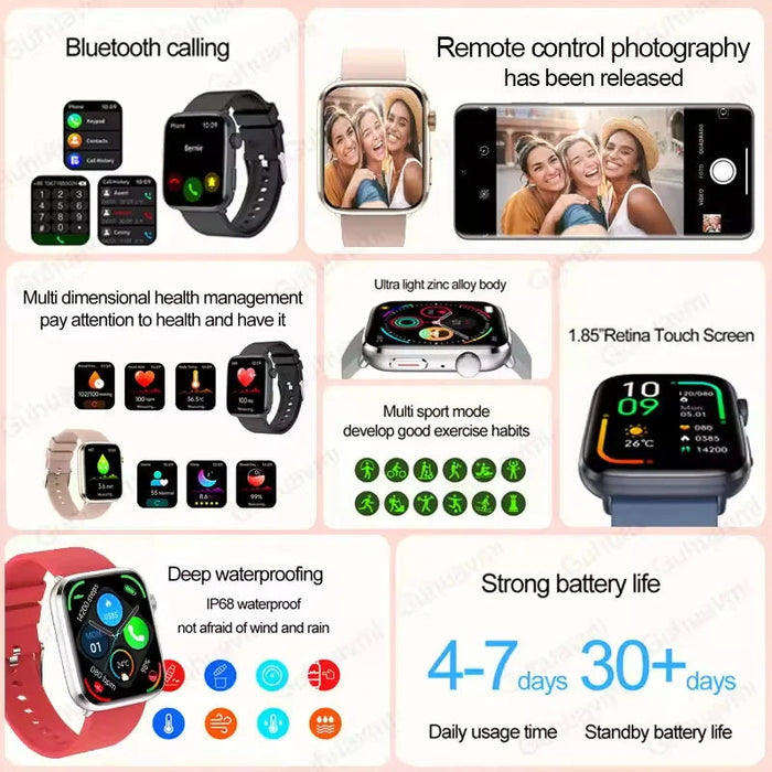 Women’s Smart Watch – AMOLED Health Tracking SF