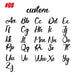 Custom Multi Name Necklace – Personalized Letter Pendant for Women SF