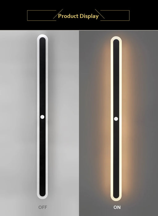 Outdoor LED Wall Light with Motion Sensor – IP65 Waterproof Aluminum Lamp for Porch, Garden, Garage, Villa - Samanta Factory