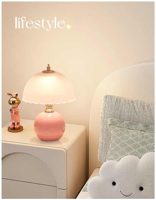 LED Book Light – USB-Powered Ceramic Lamp with Dimmable Color Option