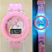 Kids Cartoon Digital Watch – Waterproof LED Unicorn and Mickey Mouse Design