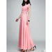 Party Dress – V-Neck Chiffon Elegance - Samanta Factory