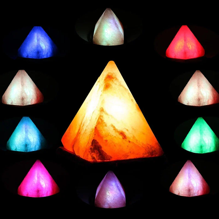Himalayan Salt Lamp – Color-Changing LED with USB & Natural Air Purification