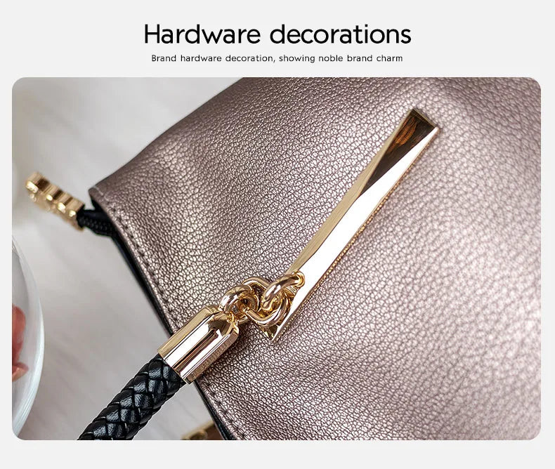 Leather Tote Bag – Soft Casual Shoulder Handbag for Women - Samanta Factory
