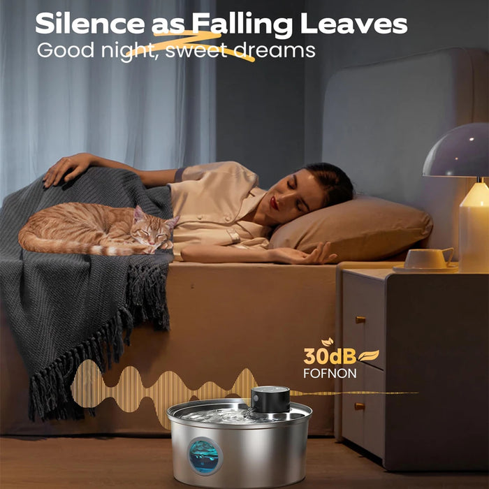 Wireless Cat Water Fountain – Long-Lasting Battery & Ultra-Quiet Design for Hassle-Free Hydration - Samanta Factory