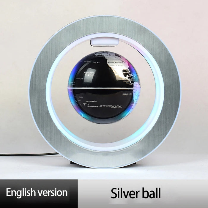 Floating Moon Globe Lamp – O-Type Magnetic Frame with LED Night Light