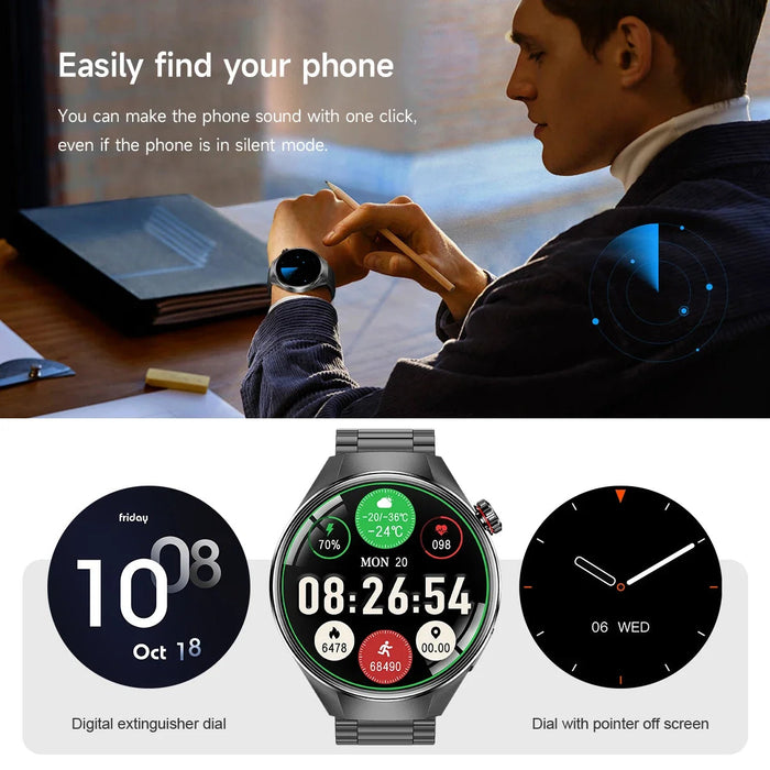 GPS IP68 waterproof Smartwatch – AMOLED Display with Bluetooth Calling SF