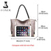 Leather Tote Bag – Soft Casual Shoulder Handbag for Women - Samanta Factory